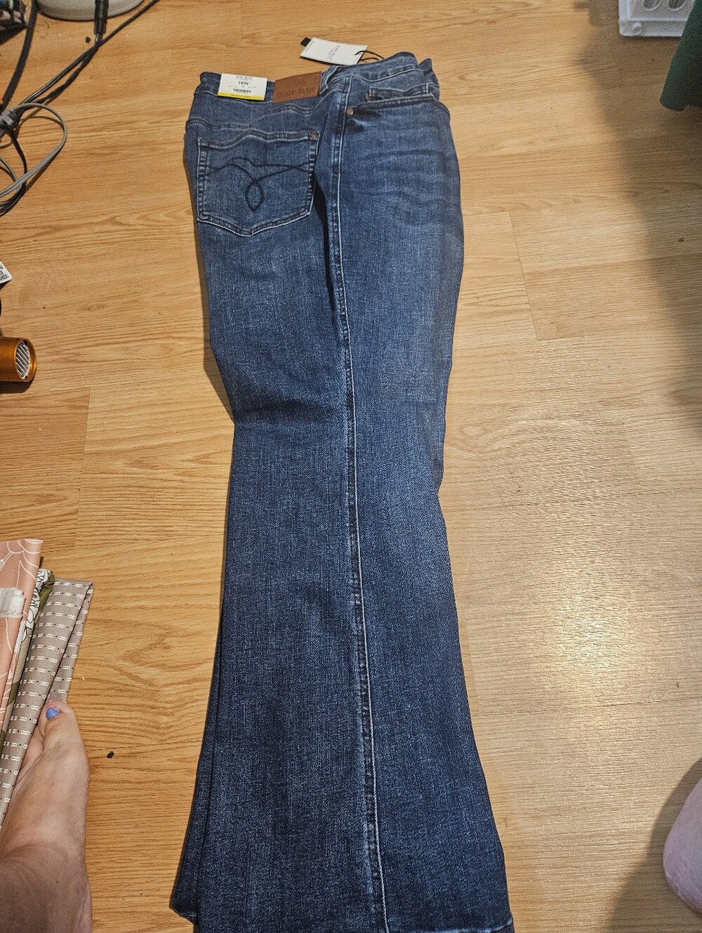 Judy Blue Dark Blue Wide Leg Jeans